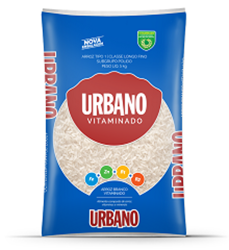 Imagem de ARROZ URBANO BRANCO VITAMINADO 5KG