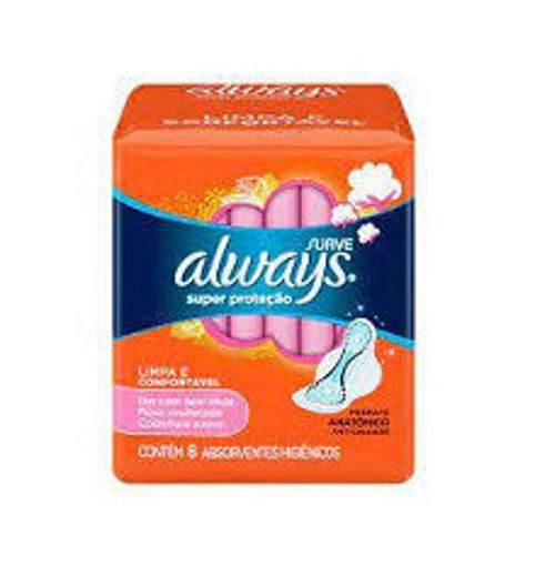 Imagem de ABS ALWAYS SUPER PROTECAO M SUAVE C ABAS C 8UN