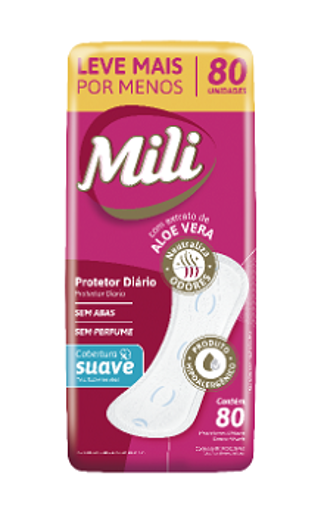 Imagem de ABSORVENTE MILI 80UN PROTETOR DIARIO