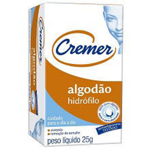 Imagem de ALGODAO CREMER HIDROFILO CAIX 25GR