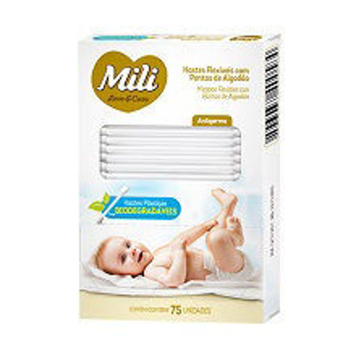 Imagem de hastes Mili Love e Care 75un