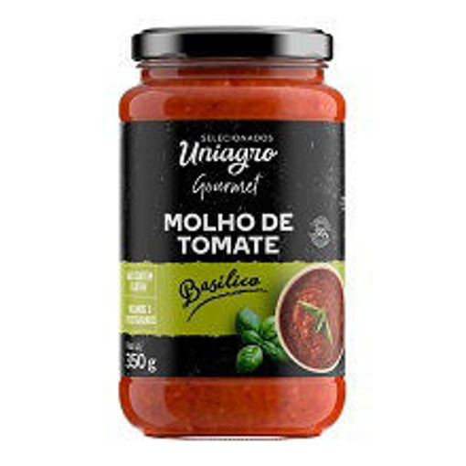 Imagem de MOLHO DE TOMATE BASILICO 350G UNIAGRO