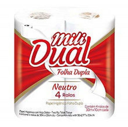 Imagem de PAPEL HIG 30M MILI F DUPLA NEUTRO C/4