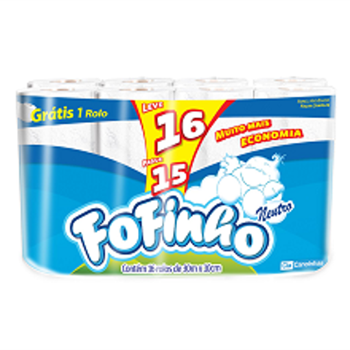 Imagem de PAPEL HIG FOFINHO F SIMPLES NEUTRO 16X30