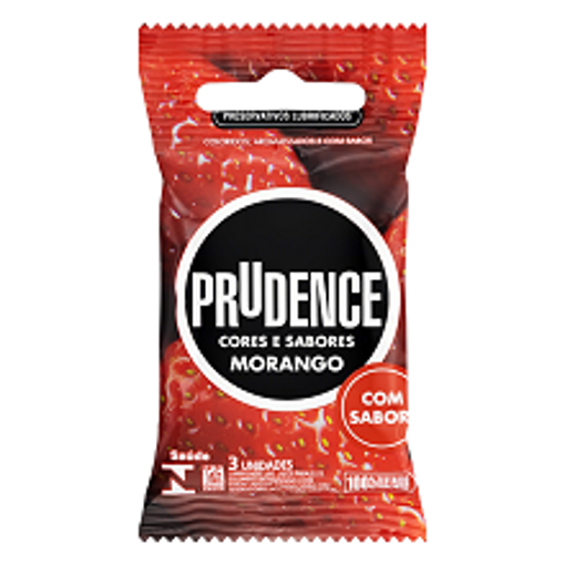 Imagem de PRES PRUDENCE CORES E SABOR MORANGO C/3