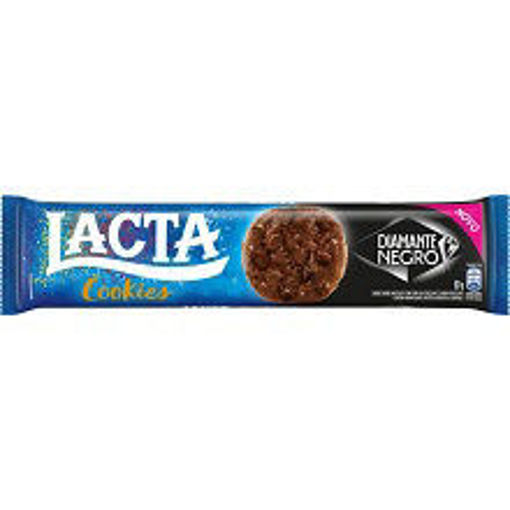Imagem de BISC LACTA COOKIES DIAMANTE NEGRO 80 G