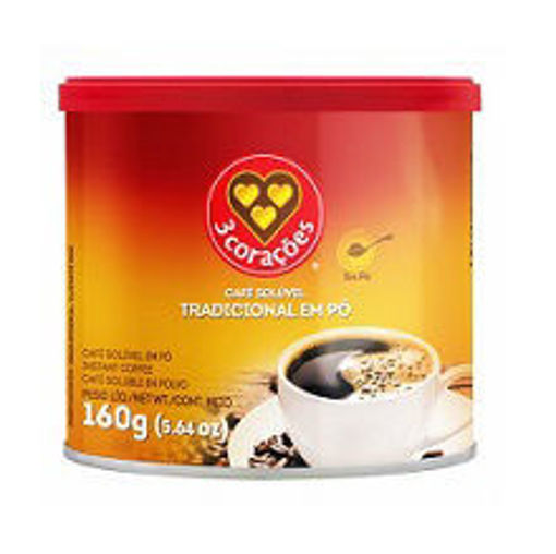 Imagem de CAFE SOLUVEL TRES CORACOES PO LT 160GR